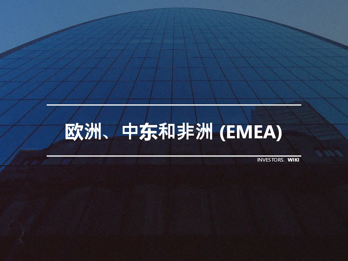 欧洲、中东和非洲 (EMEA)