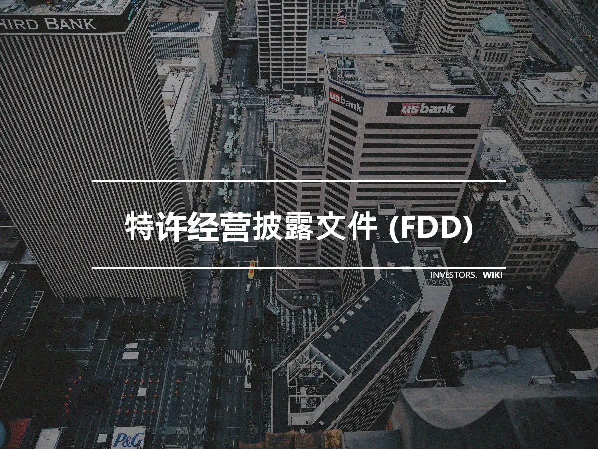 特许经营披露文件 (FDD)