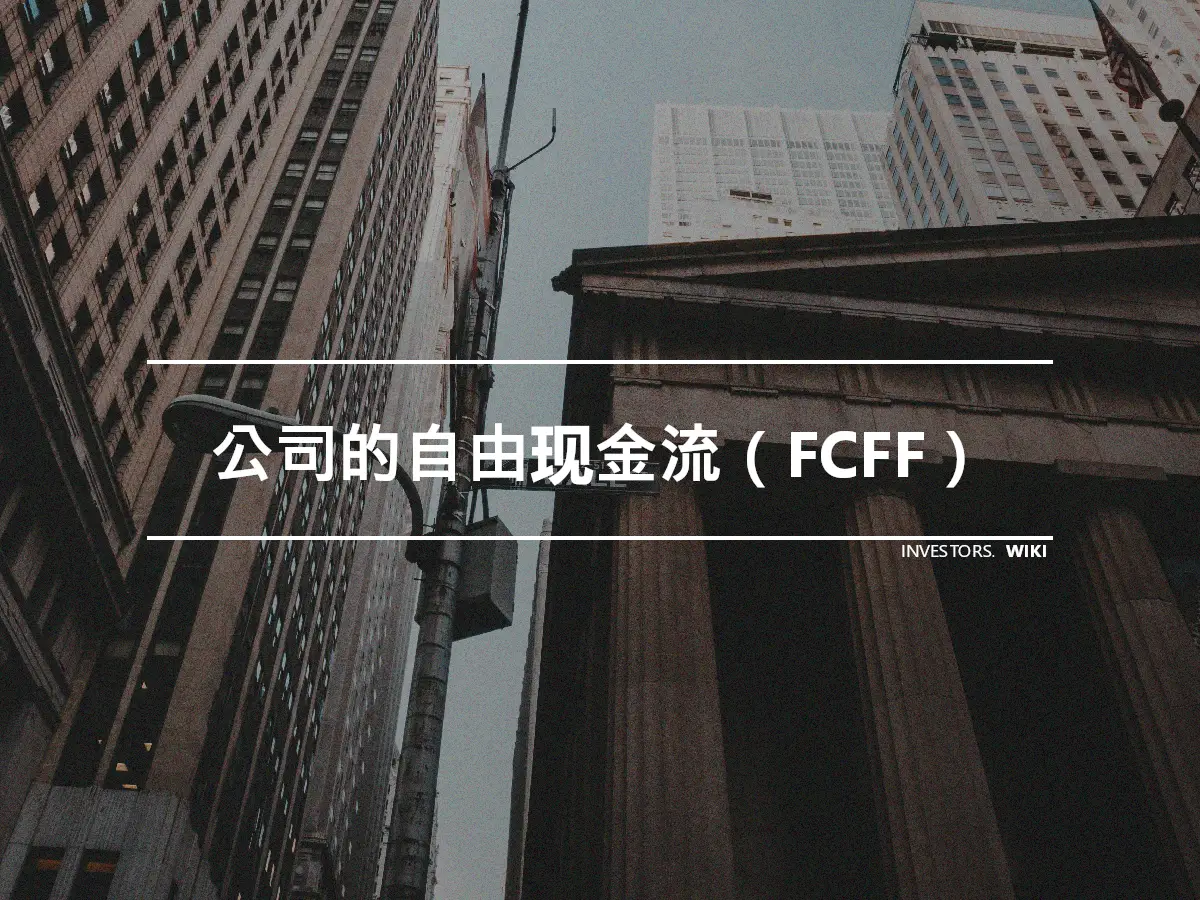 公司的自由现金流（FCFF）