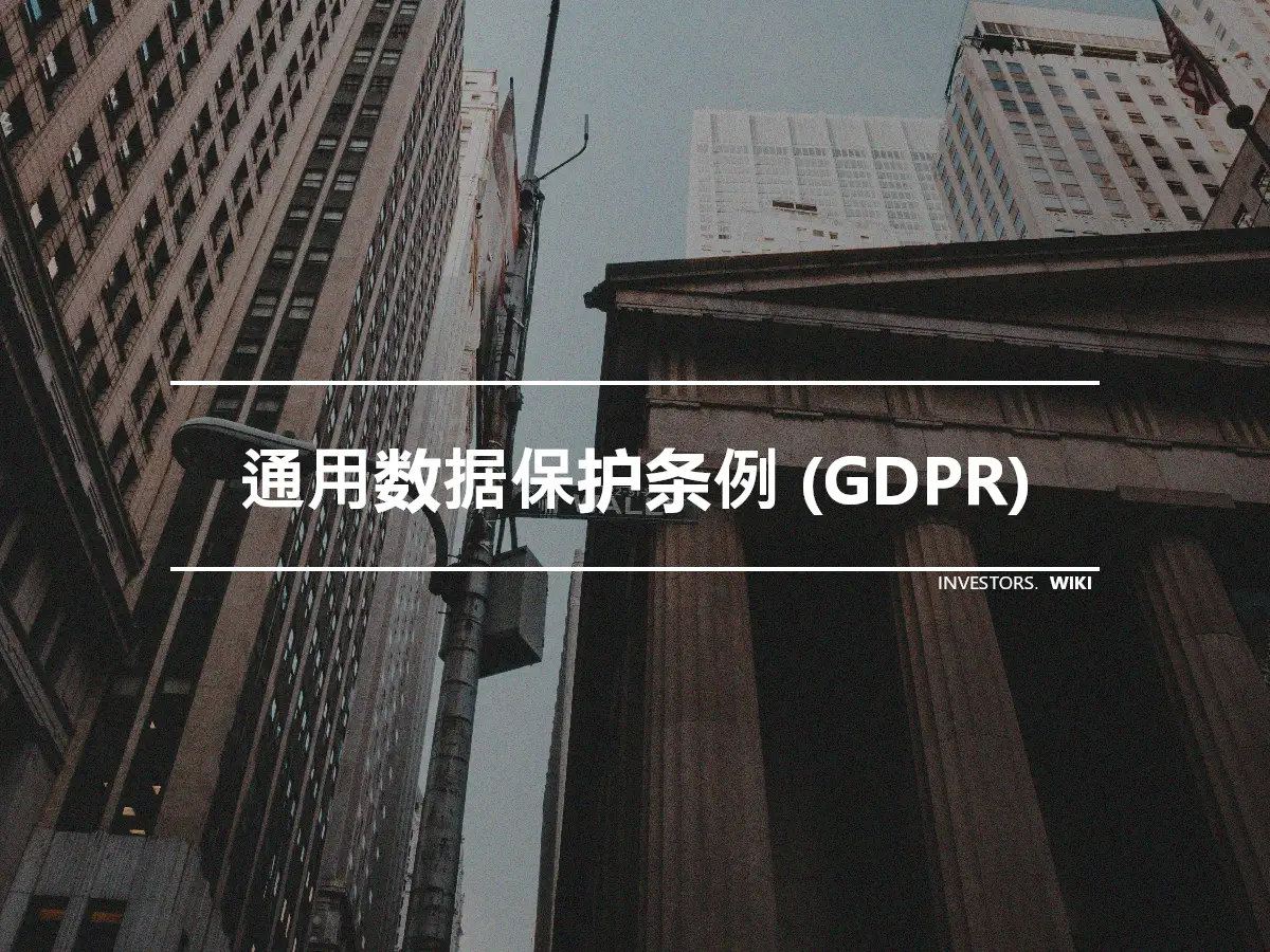 通用数据保护条例 (GDPR)