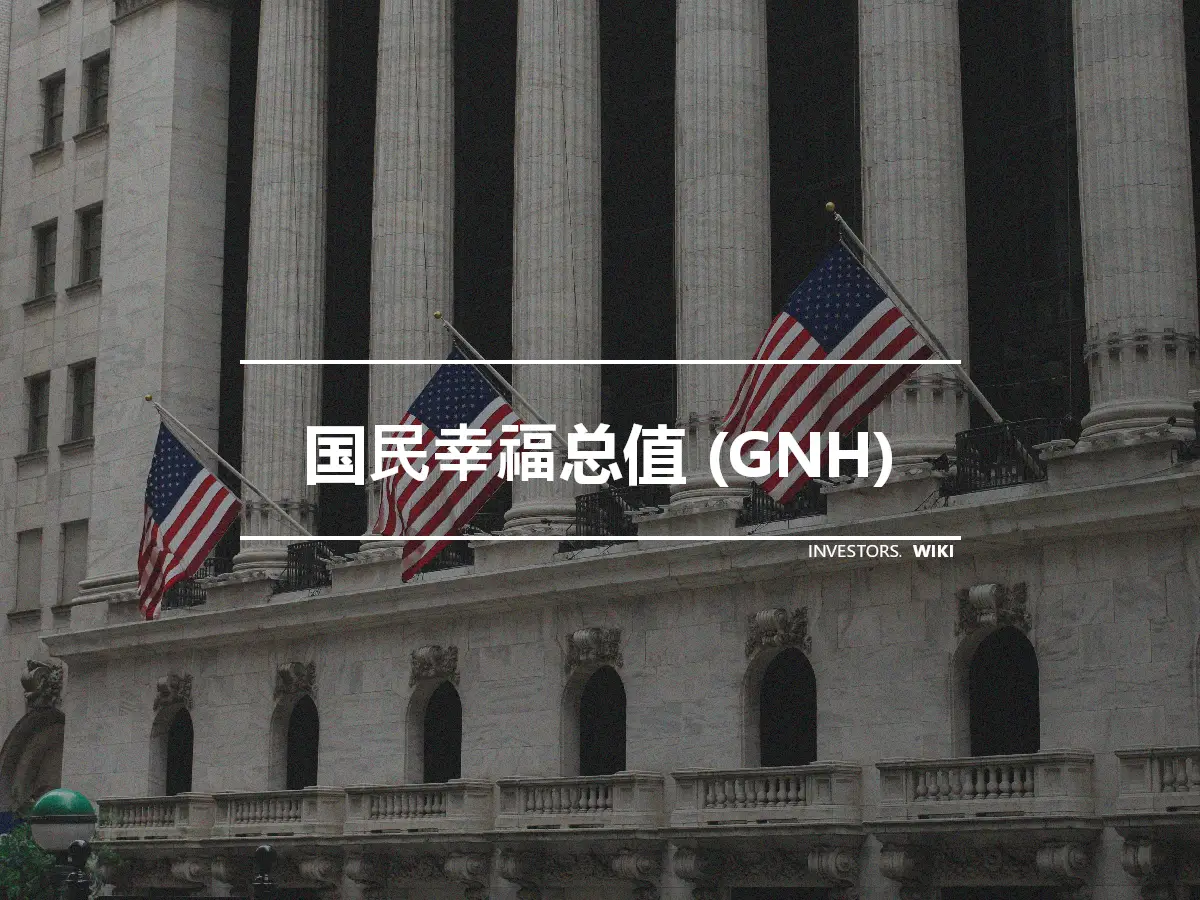 国民幸福总值 (GNH)