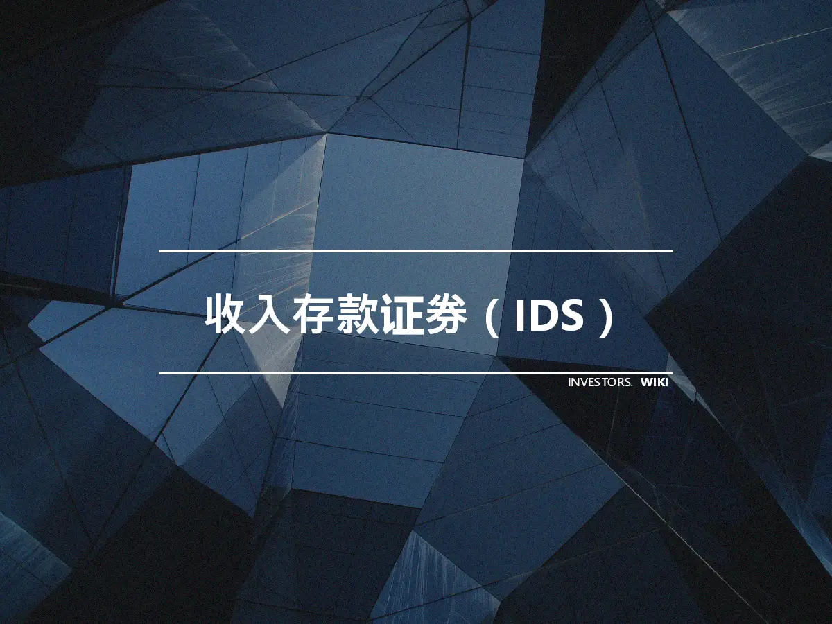 收入存款证券（IDS）