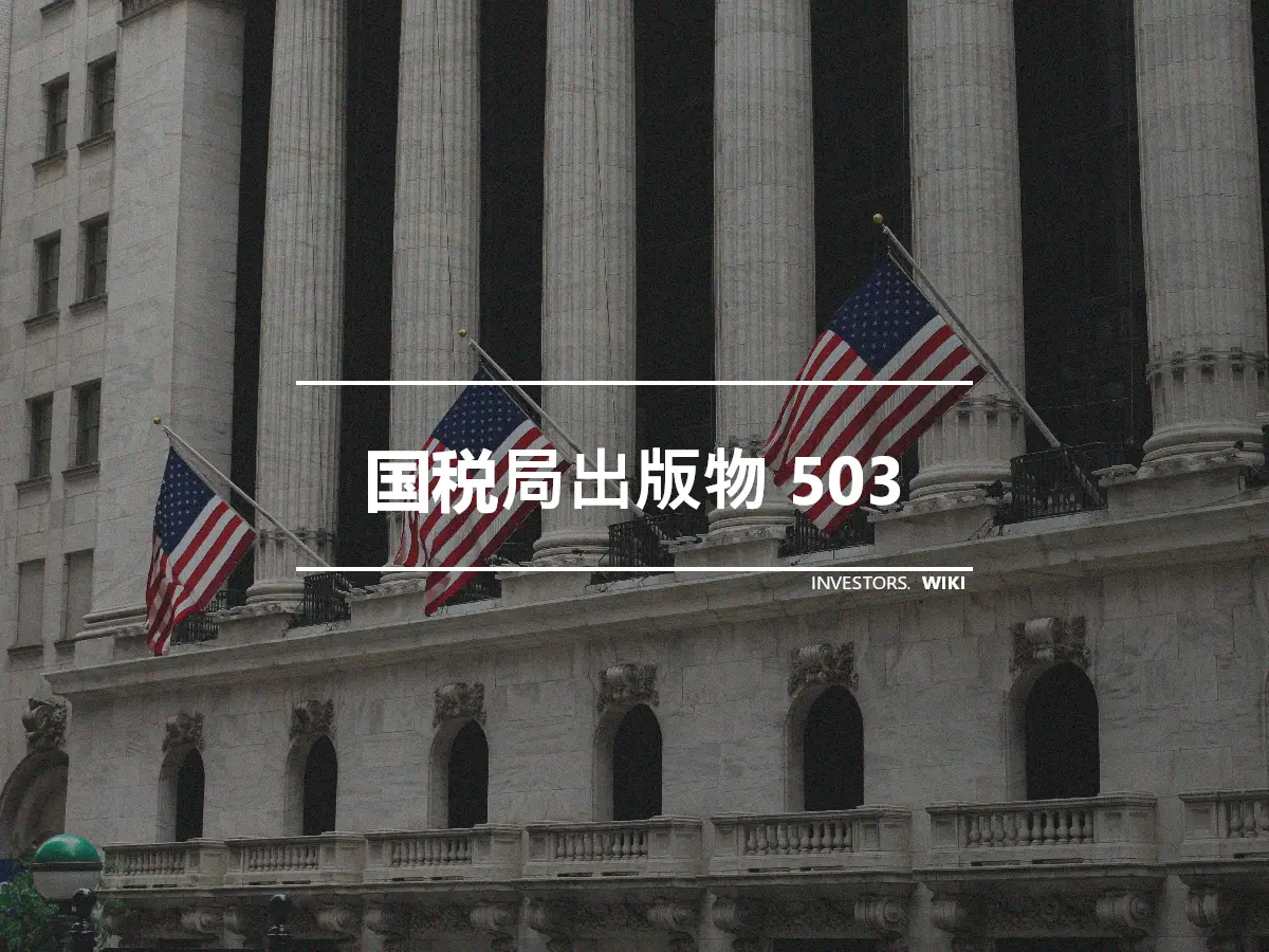 国税局出版物 503