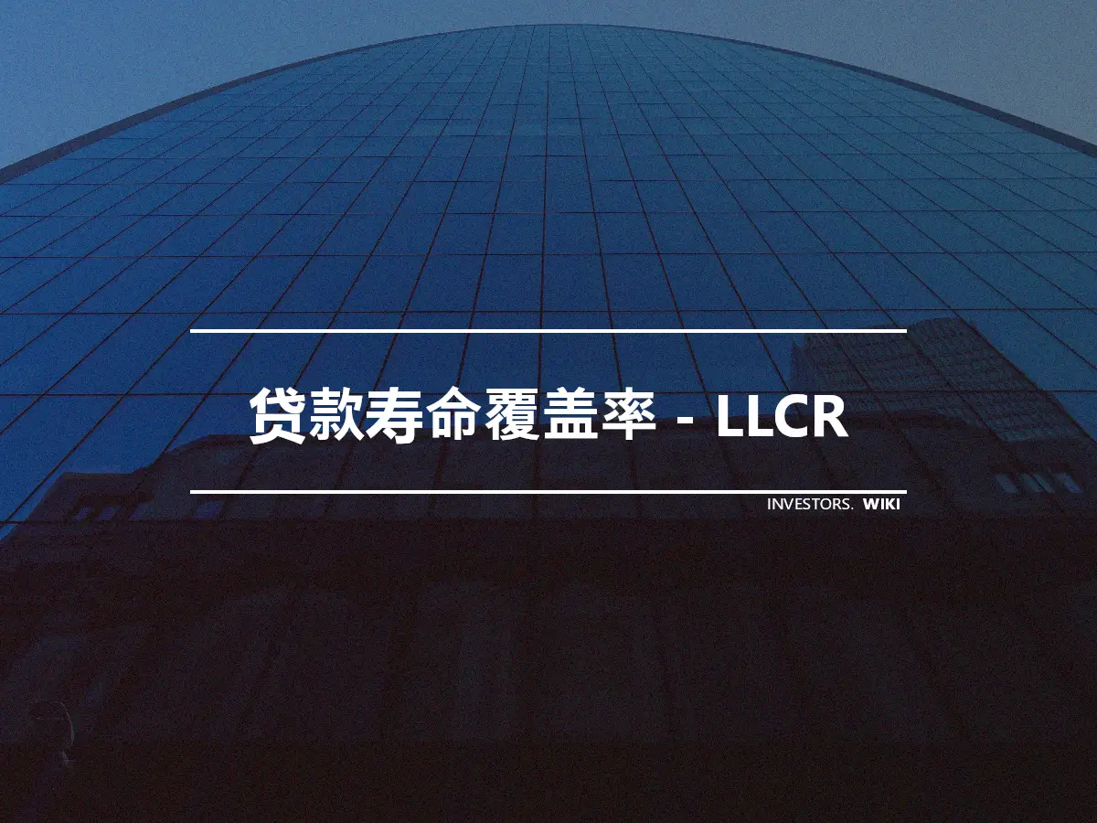 贷款寿命覆盖率 - LLCR
