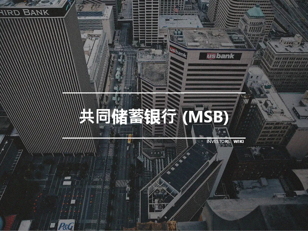 共同储蓄银行 (MSB)