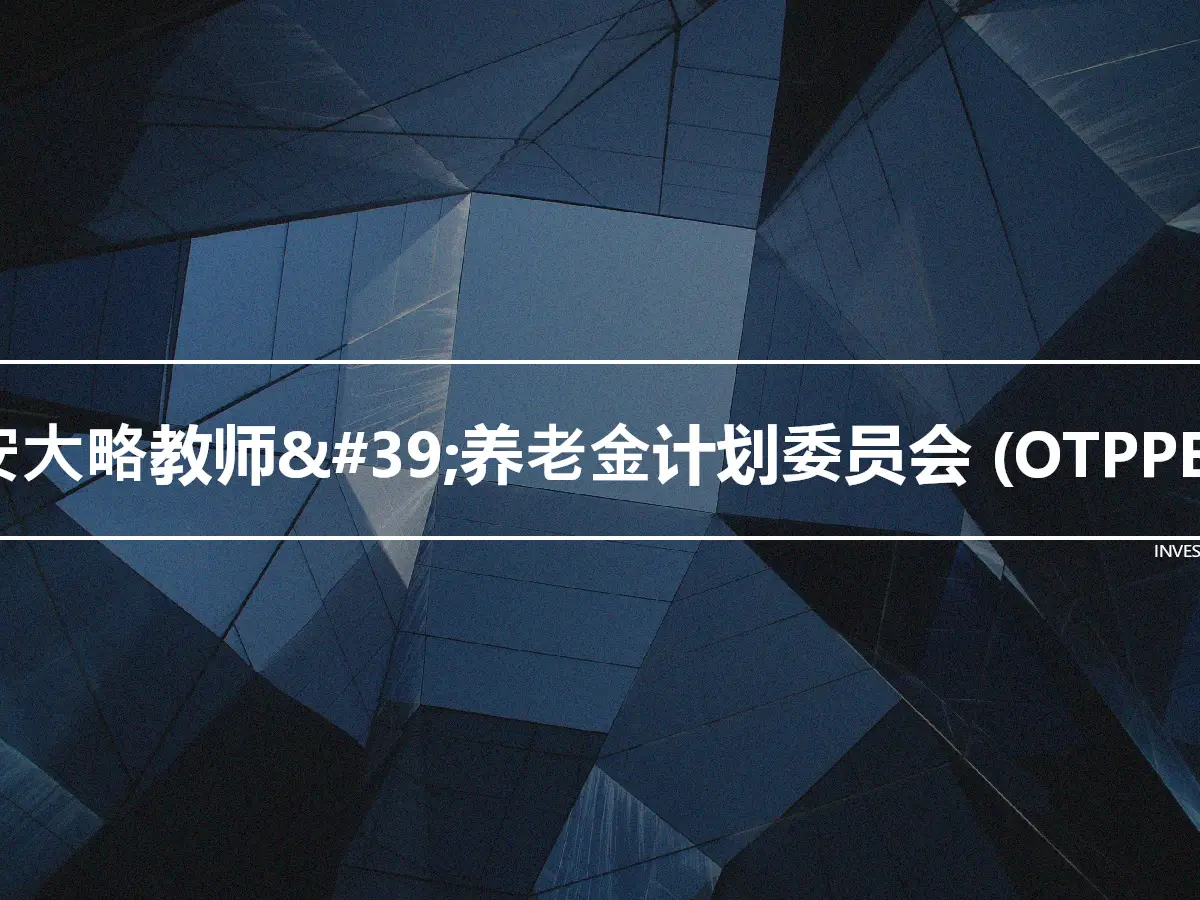 安大略教师&#39;养老金计划委员会 (OTPPB)