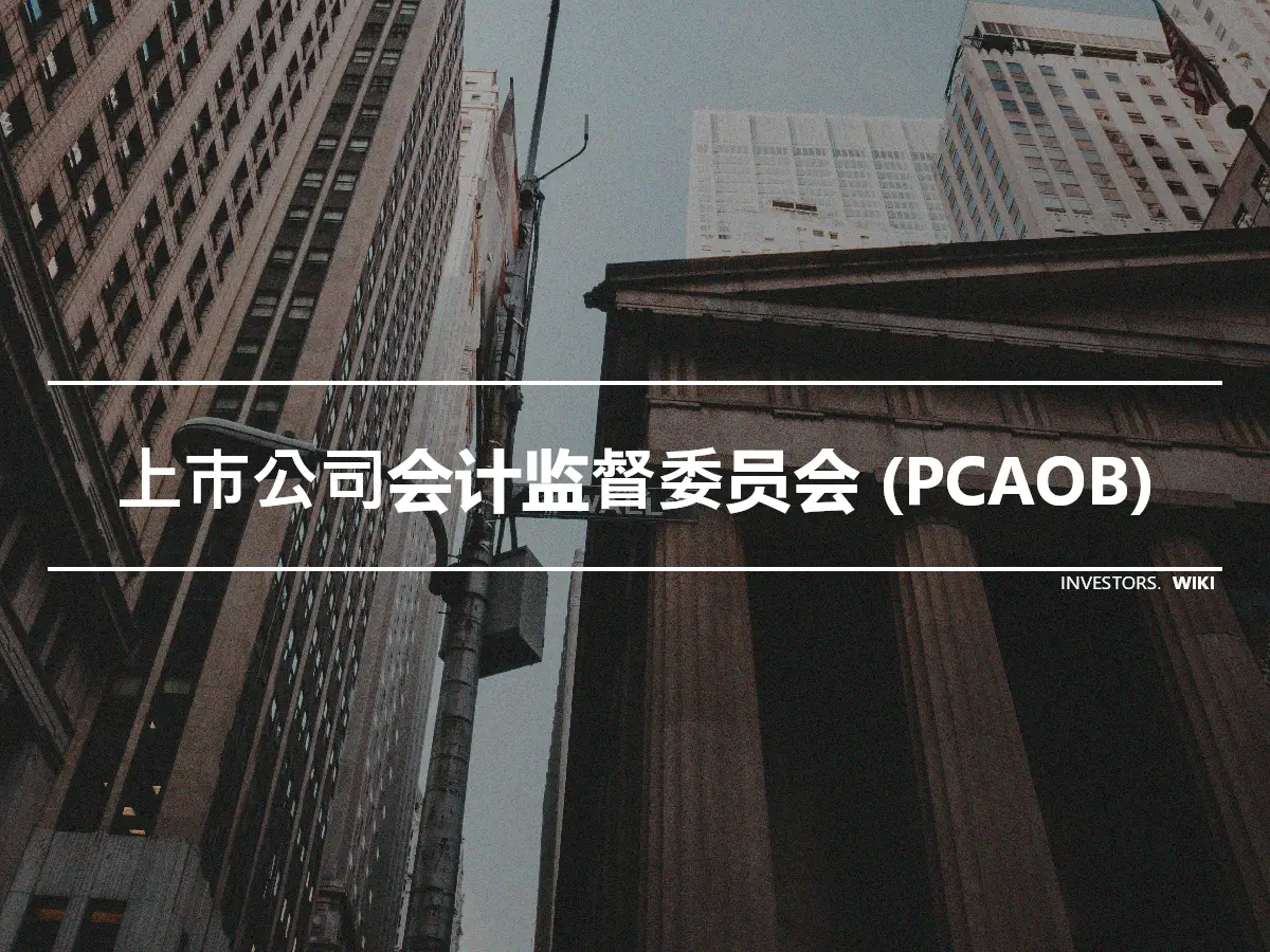 上市公司会计监督委员会 (PCAOB)