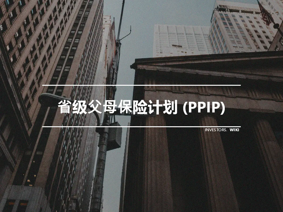 省级父母保险计划 (PPIP)
