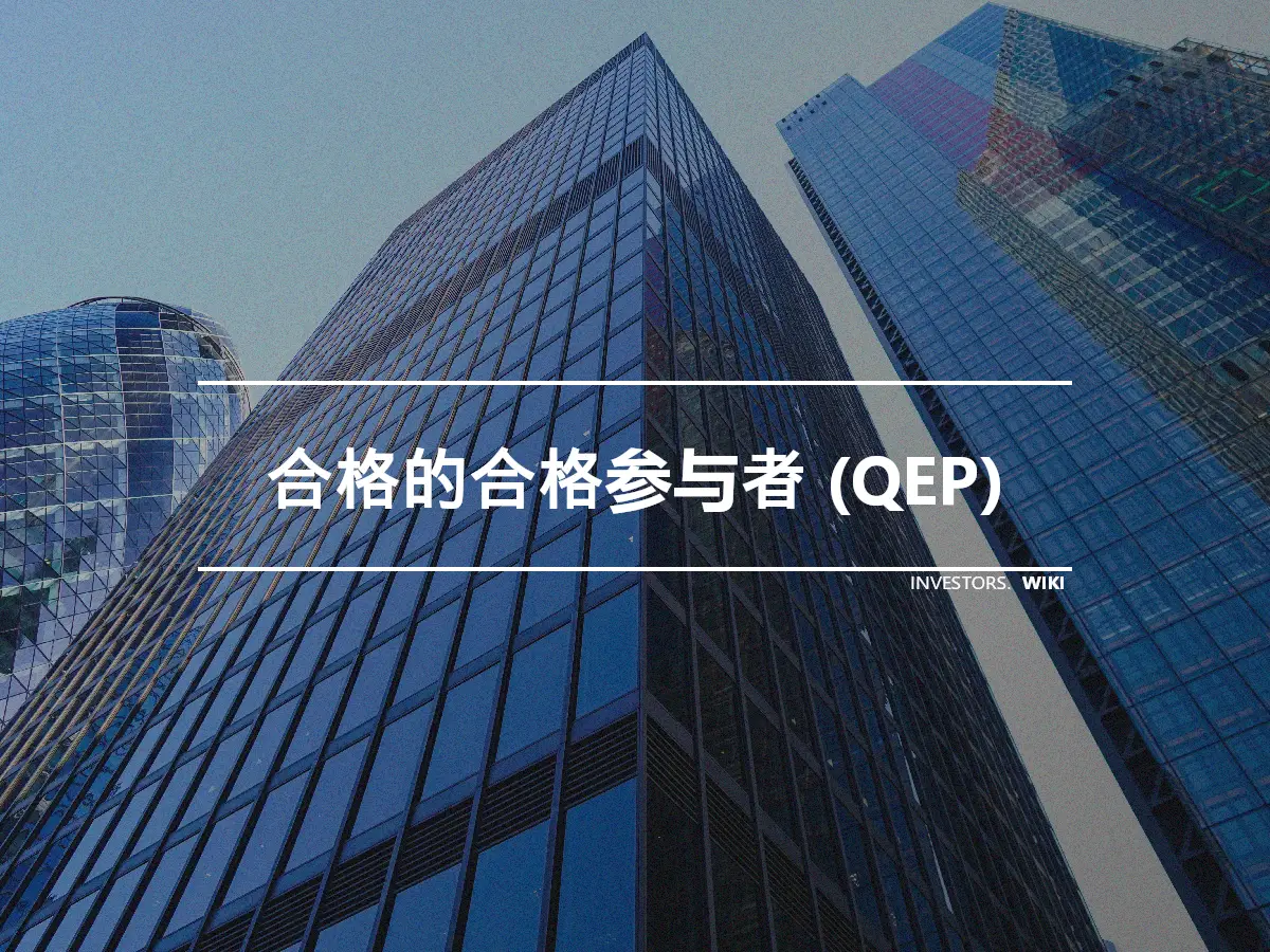 合格的合格参与者 (QEP)