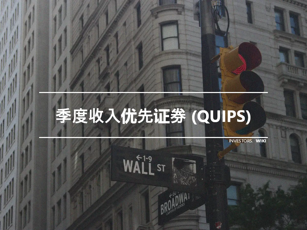 季度收入优先证券 (QUIPS)