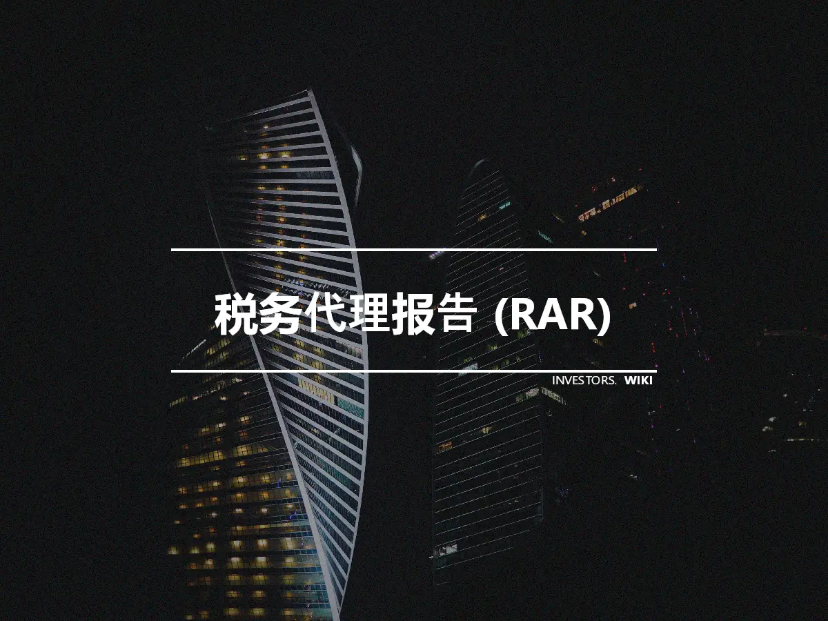 税务代理报告 (RAR)