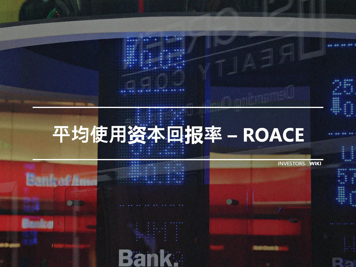 平均使用资本回报率 – ROACE