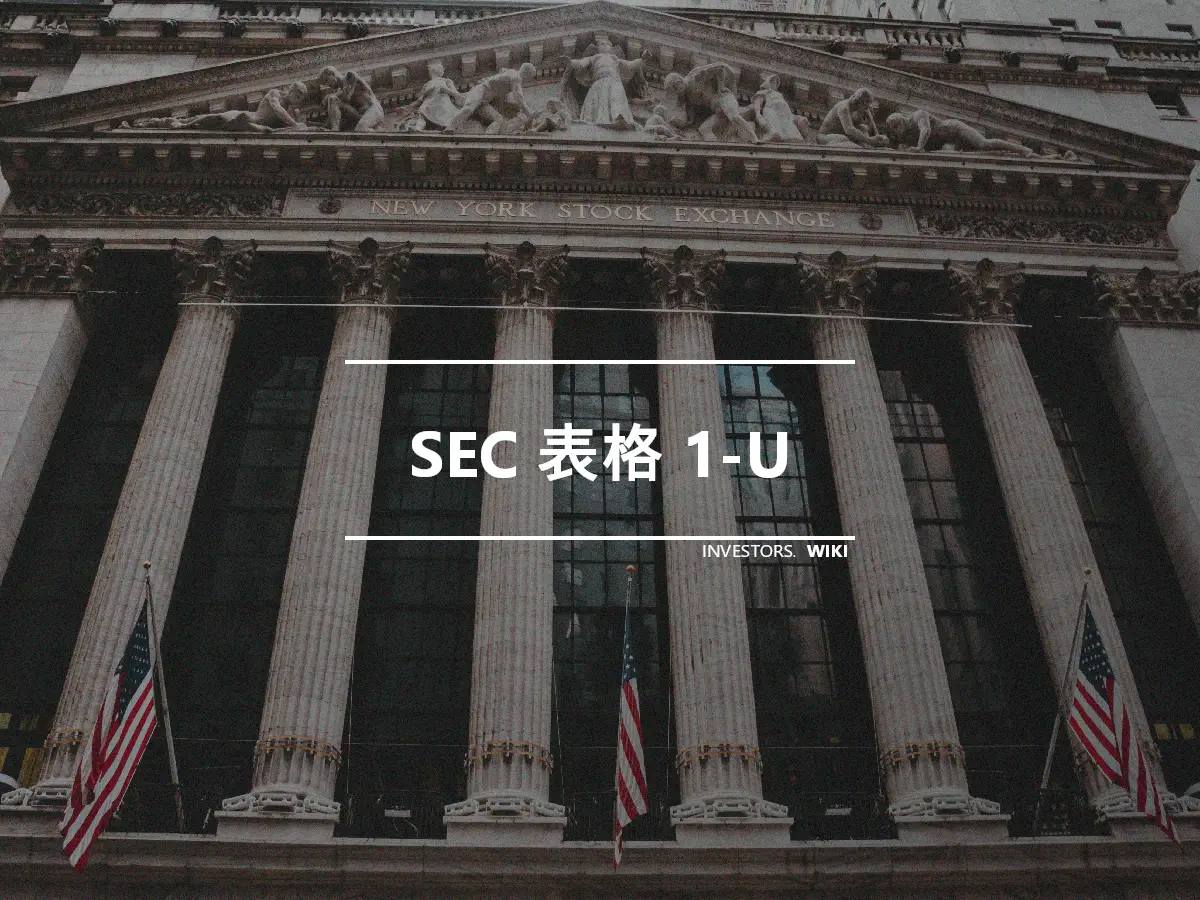 SEC 表格 1-U