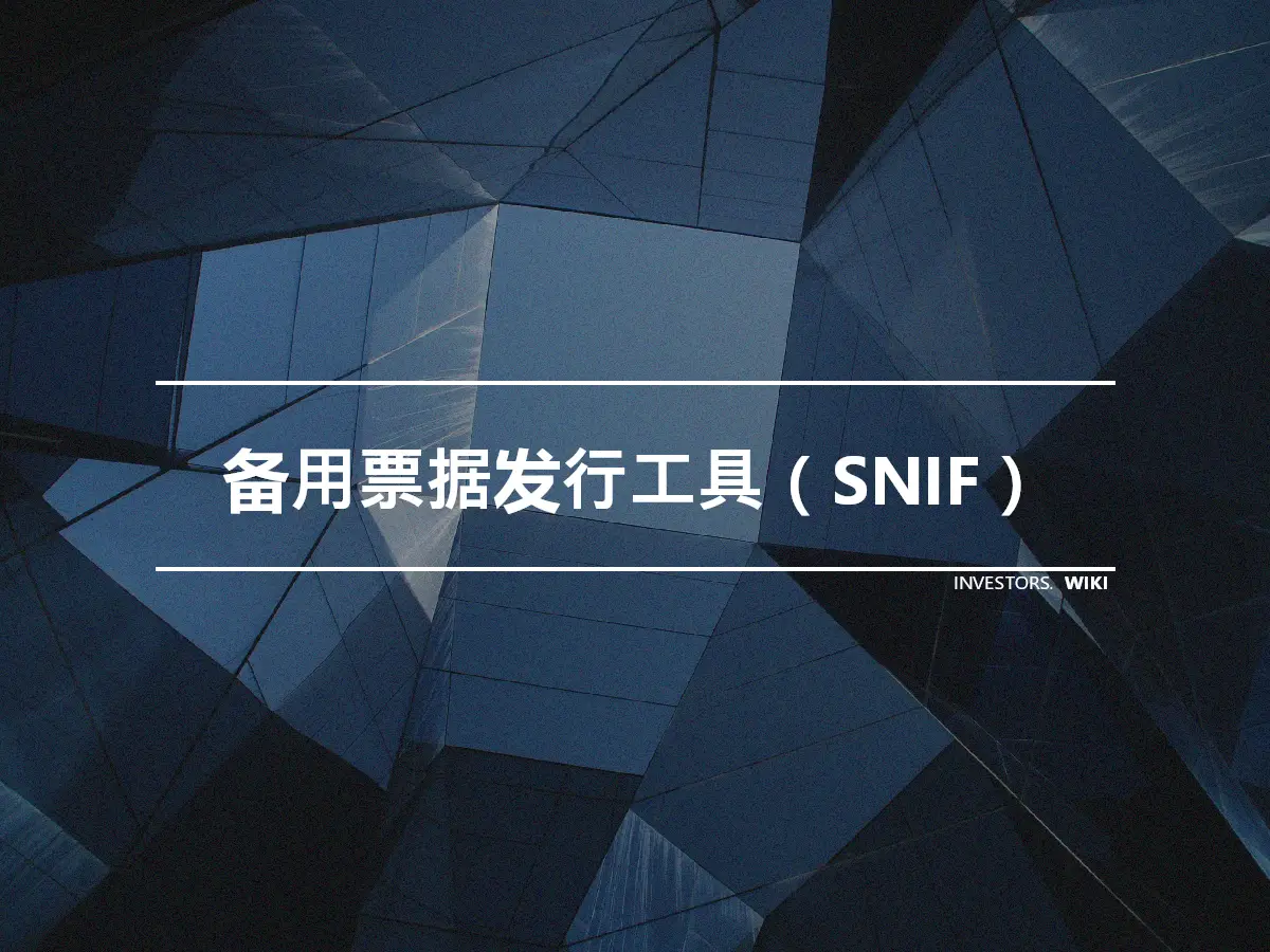 备用票据发行工具（SNIF）