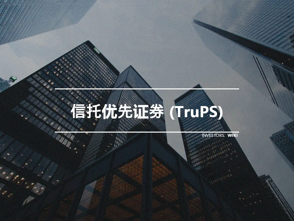 信托优先证券 (TruPS)