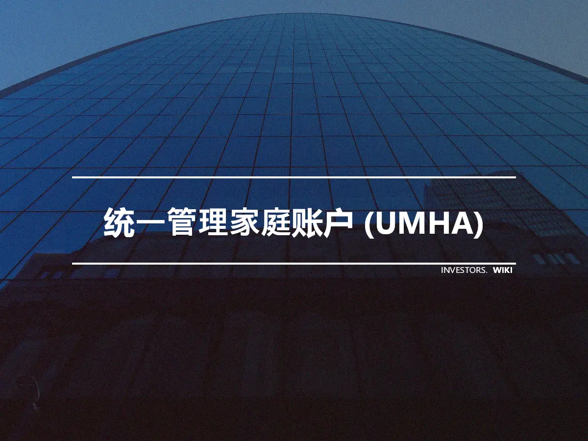 统一管理家庭账户 (UMHA)