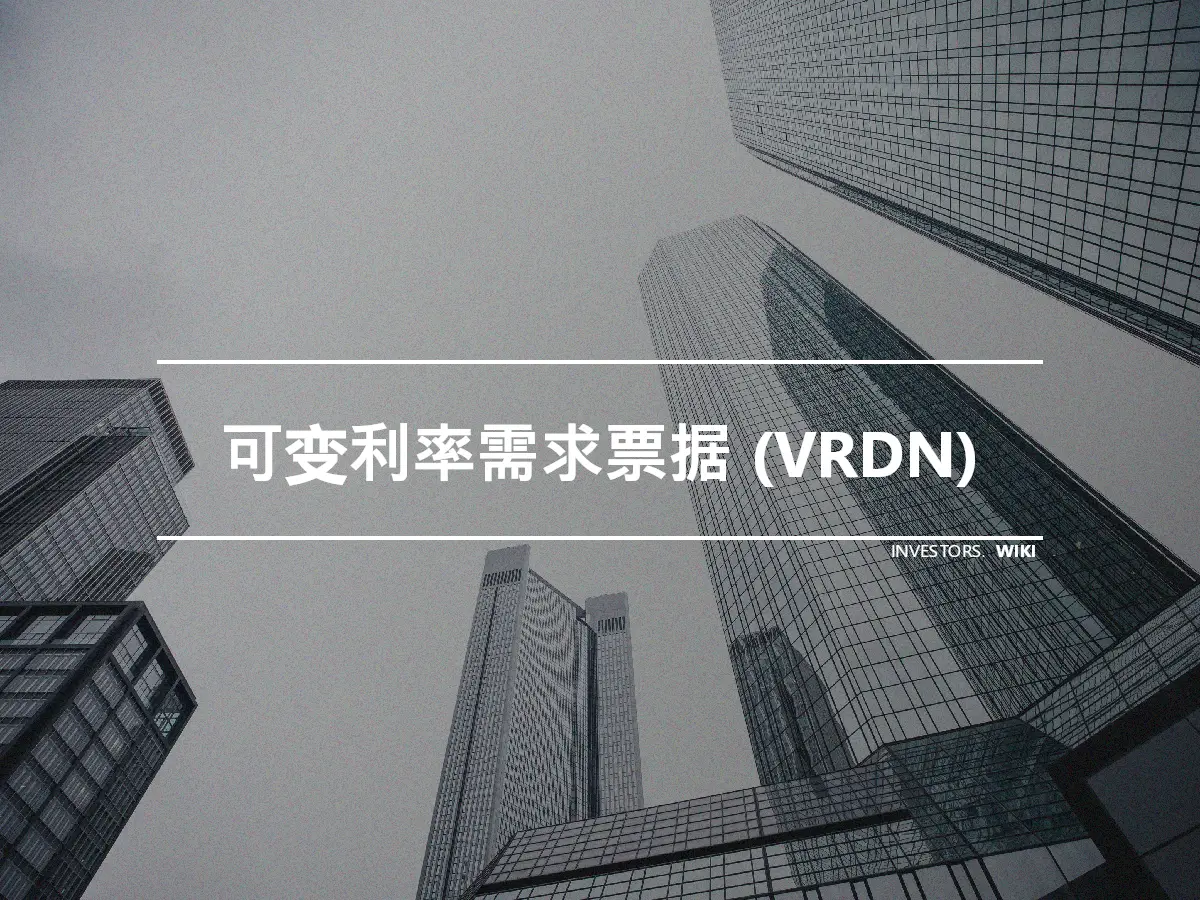 可变利率需求票据 (VRDN)